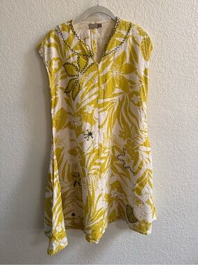 Beatriz Camacho Designer 100% Linen Dress